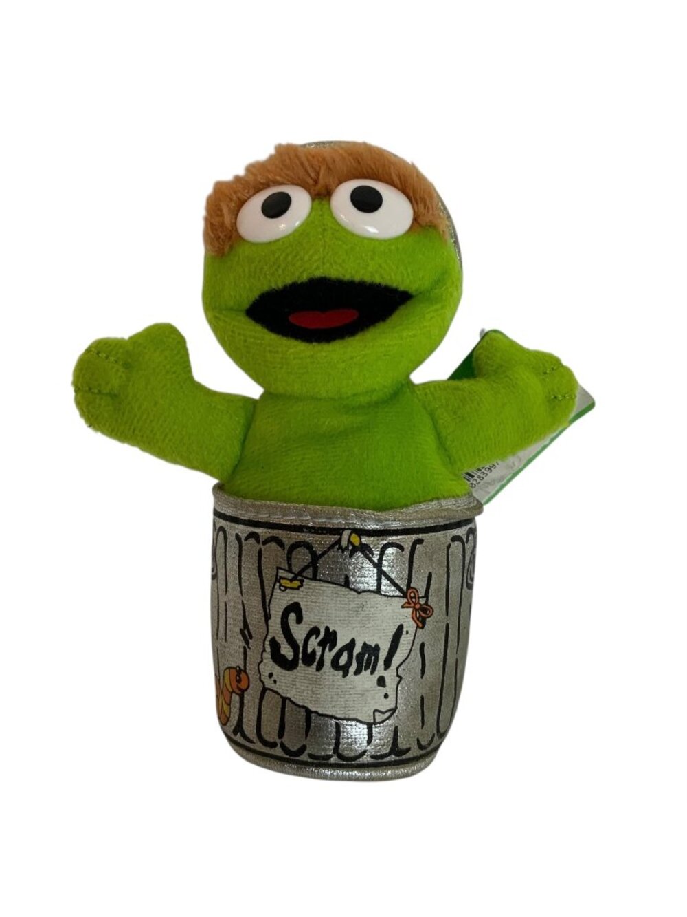 Gund Sesame Street Oscar The Grouch 5 inch Green Beanbag Plush Toy 2008
